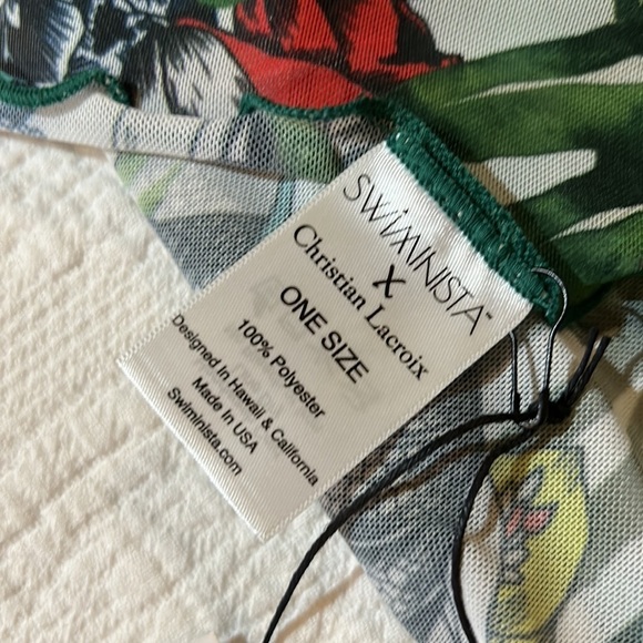Swiminista X Christian Lacroix Trusty short sarong one size NWT - Picture 10 of 11